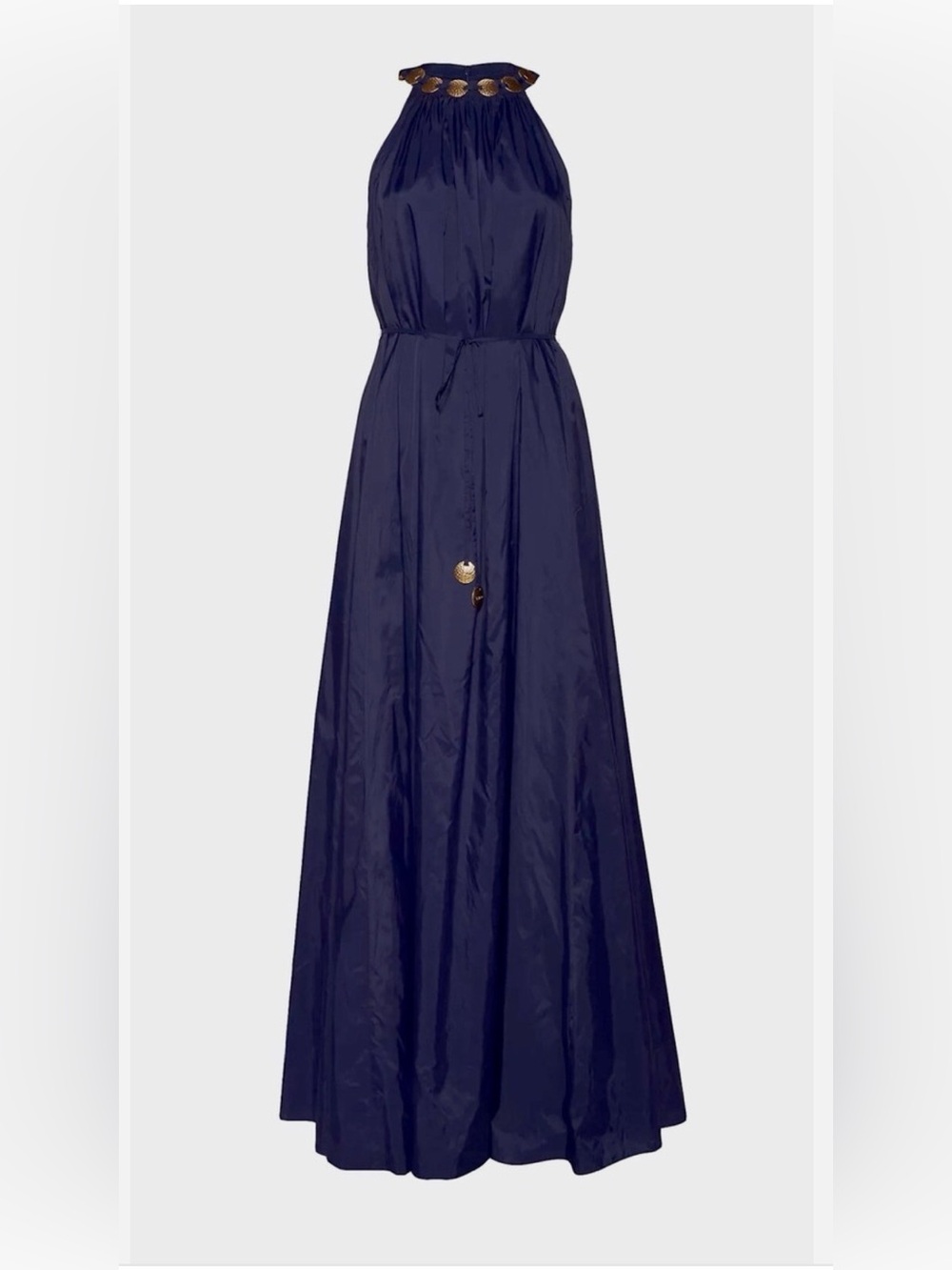 Staud Benoit Embellished Nylon Maxi Evening Dress
